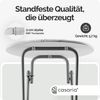 Casaria Stehtisch Bistrotisch Klappbar 60cm Marmor Optik Weiß Grau Bild 5