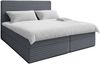 AX LIVING Grau Bett Sevdayla Boxspringbett mit Bettkasten 140x200 cm Bild 2