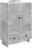 vidaXL Sideboard Betongrau 66 x 34,5 x 95 cm Holzwerkstoff 893978 Bild 2