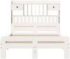 vidaXL Massivholzbett mit Regal ohne Matratze Weiß 135x190 cm Kiefer 3308898 Bild 4