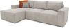 DOMO. collection Ecksofa 800 021, Couch in L-Form mit Cordstoff, Modulsofa mit Taschenfederkern, Sofa, Polsterecke, Eckcouch, 273 x 172 x 85 cm (BxTxH), platin-grau Bild 3