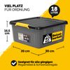 MONZANA® 4x Aufbewahrungsbox mit Deckel 18L Kunststoff Bild 2