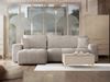 Mirjan24 'Furyn' Ecksofa mit Bettkasten und Schlaffunktion, L-Form, dunkelbeige, 244 x 145 x 82 cm Bild 2