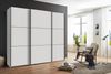 Schwebetürenschrank Kleiderschrank 3-türig 250 cm modern Vollausstattung in Weiß Bild 3