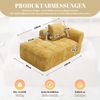 LVHOM Chaiselongue Schlafsofa mit Kissen, Lounge Sessel Relaxsessel Einzelsessel mit Seitentasche, Sofa Schlaffunktion, Sessel für Wohnzimmer Bild 2
