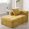 LVHOM Chaiselongue Schlafsofa mit Kissen, Lounge Sessel Relaxsessel Einzelsessel mit Seitentasche, Sofa Schlaffunktion, Sessel für Wohnzimmer Bild 5
