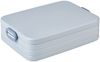 Mepal 2-tlg Bento-Lunchboxen Set Klein/Groß Take A – Brotdose mit Fächern, geeignet für bis zu 4 BZW. 8 Butterbrote, TPE/pp/abs, 0 mm Nordic Blue neu Bild 2