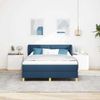 vidaXL Boxspringbett mit Matratze mit Kopfteil Blau 140 x 190 cm Stoff 3340149 Bild 3