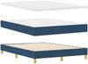 vidaXL Boxspringbett mit Matratze mit Kopfteil Blau 140 x 190 cm Stoff 3340149 Bild 4