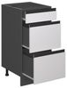 Küchenunterschrank R-Line Weiß 40 cm J-Shape, mit Schubladen, ohne Arbeitsplatte Vicco Bild 3