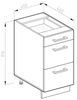 Küchenunterschrank R-Line Weiß 40 cm J-Shape, mit Schubladen, ohne Arbeitsplatte Vicco Bild 2