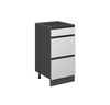 Küchenunterschrank R-Line Weiß 40 cm J-Shape, mit Schubladen, ohne Arbeitsplatte Vicco Bild 5