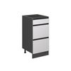 Küchenunterschrank R-Line Weiß 40 cm J-Shape, mit Schubladen, ohne Arbeitsplatte Vicco Bild 4