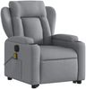 vidaXL Elektrischer Massagesessel mit Aufstehhilfe Hellgrau Stoff 3204518 Bild 4