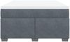 vidaXL Boxspringbett mit Matratze Dunkelgrau 140x190 cm Samt 3285282 Bild 4