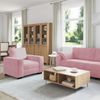vidaXL 3-tlg. Sofagarnitur mit Kissen Rosa Samt 3324670 Bild 3