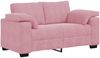 vidaXL 3-tlg. Sofagarnitur mit Kissen Rosa Samt 3324670 Bild 5