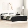 vidaXL Bettgestell ohne Matratze Schwarz Eichen-Optik 120x200 cm 3329318 Bild 1