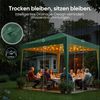 Quictent Pavillon 3x3m Wasserdicht Faltpavillon UV-Schutz 50+ Grün Bild 3