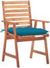 vidaXL Garten-Essstühle 3 Stk. mit Kissen Massivholz Akazie 3064366 Bild 2