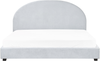 Wasserbett Stoff VAUCLUSE 180 x 200 cm Hellblau Bild 4