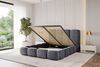 ALTDECOR Polsterbett KALA (Polsterbett mit Bettkasten und Lattenrost, Boxbett ohne Matratze), Doppelbett mit Stauraum, Bett mit Kopfteil Bild 3