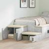 vidaXL Aufbewahrungsschrank 2 pcs Beton Grau 118 x 41 x 40 cm 866662 Bild 4
