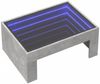 Couchtisch, Sofatisch mit Infinity-LED Betongrau 70x50x30 cm Bild 3