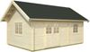 Palmako Gartenhaus Sandra 299 m² Gartenhaus aus Holz Holzhaus mit 44 mm Wandstärke inklusive Schlafboden Blockbohlenhaus mit Montagematerial Bild 3