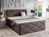 Mirjan24 Boxspringbett Alpiry, Dunkelbraun, 180x200 cm, Webstoff Bild 2