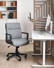 Bürostuhl BYRON Stoff Grau Bild 3