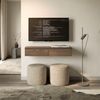 Selsey 'Bemmi Slim' - TV-Hängeboard 2-türig, Holzoptik Walnuss Wisconsin, 100 cm Bild 2