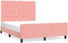 vidaXL Bettgestell mit Kopfteil Rosa 140x190 cm Samt 3125939 Bild 2