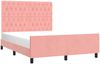 vidaXL Bettgestell mit Kopfteil Rosa 140x190 cm Samt 3125939 Bild 3