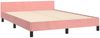 vidaXL Bettgestell mit Kopfteil Rosa 140x190 cm Samt 3125939 Bild 5