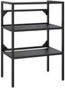 Badezimmer Waschtischgestell, Gestell für Waschtisch Schwarz 59x38x83 cm Eisen Bild 2