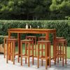 Barhocker 8 Stk. Massivholz Akazie [3115991] Bild 3