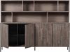 Wandschrank Gravure aus Eschenholz, Espresso Bild 2