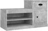 vidaXL Schuhschrank Betongrau 100x42x60 cm Holzwerkstoff 816420 Bild 2