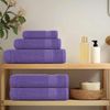 vidaXL Saunatücher FROGN 4 Stk. Lila 80x200 cm 360 g/m² 136888 Bild 3