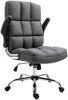 Bürostuhl HWC-J21, Chefsessel Drehstuhl Schreibtischstuhl, höhenverstellbar ~ Stoff/Textil dunkelgrau Bild 5