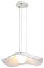 LQWELL LED Pendelleuchte Moderne Hängeleuchte Metall Kronleuchter 12W-LED Pendelleuchteenlampe, LED fest integriert, Matte White Minimalist Industrie Pendellampe Vintage Hängelampe, Wohnraumbeleuchtung, für Küche, Wohnzimmer, Schlafzimmer, Esszimmer, Café Bild 1