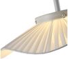 LQWELL LED Pendelleuchte Moderne Hängeleuchte Metall Kronleuchter 12W-LED Pendelleuchteenlampe, LED fest integriert, Matte White Minimalist Industrie Pendellampe Vintage Hängelampe, Wohnraumbeleuchtung, für Küche, Wohnzimmer, Schlafzimmer, Esszimmer, Café Bild 3