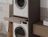 Platan Room Waschmaschinenumbauschrank Waschmaschinenschrank für Waschmaschine & Wäschetrockner Waschmaschine Trockner Schrank mit Ausziehbrett Überbauschrank Bild 3