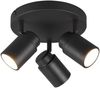 LED Deckenstrahler Badezimmerlampe Schwarz 3-flammig, Ø 20cm Bild 2