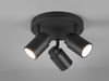 LED Deckenstrahler Badezimmerlampe Schwarz 3-flammig, Ø 20cm Bild 3
