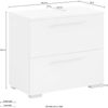 Schildmeyer Waschbeckenunterschrank Carlos 148593, weiß, 60,2 x 59,1 x 35 cm Bild 3