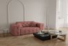 Sofaset Designersofa CHANTAL 3-2-1 in Stoff Opera Velvet Koralle Bild 3