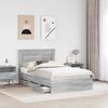 vidaXL Bettrahmen Graues Sonoma 120 x 190 cm Ingenieurs Holz 3410191 Bild 3