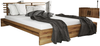 Bett Lubic 1 aus Wildeiche massiv 160x200 mit Sprossenkopfteil u. Holzfußgestell Bild 1